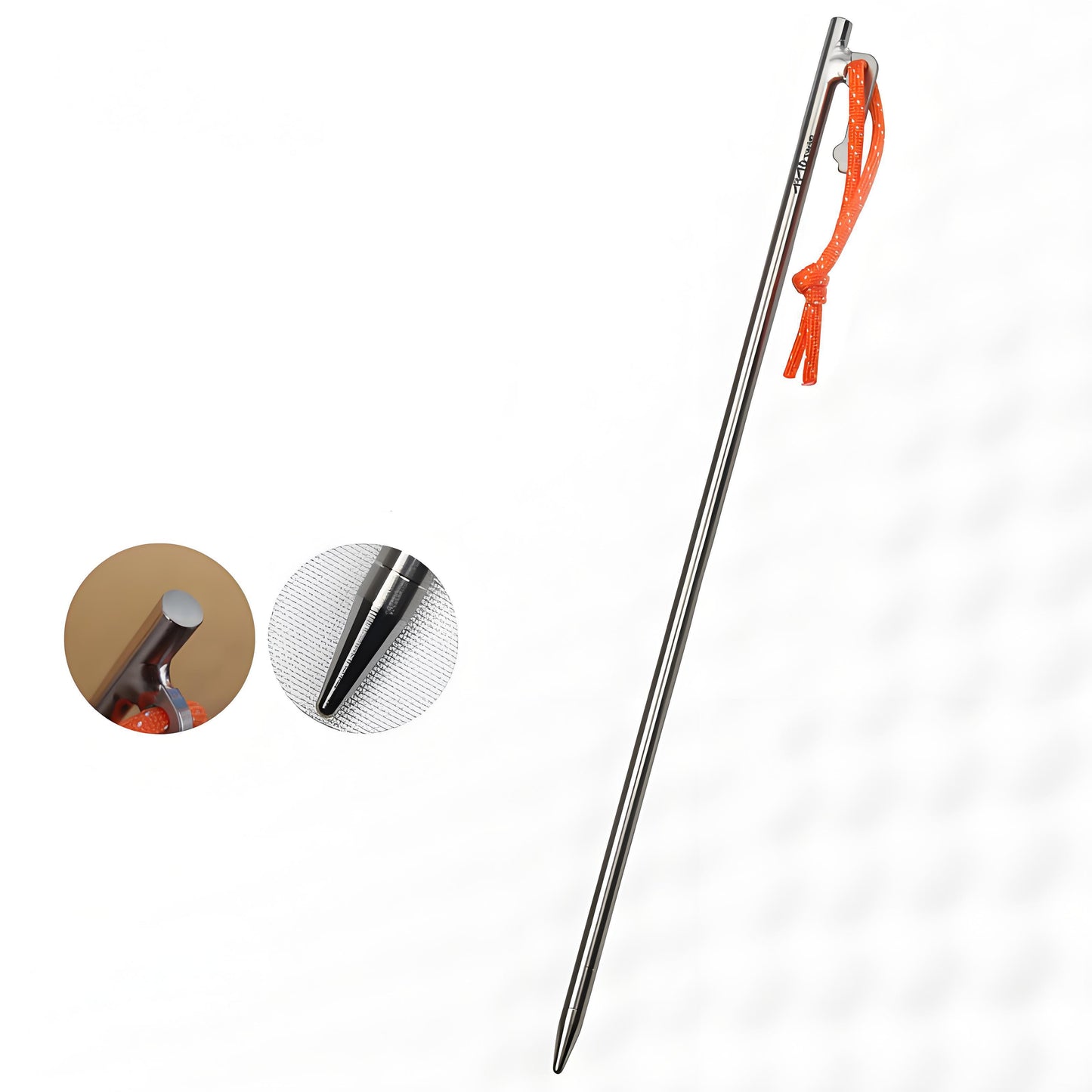 Titanium Tent Pegs Stakes Lightweight Snowfield Grassland Heavy Duty Tent Nails for Outdoor Camping Hiking