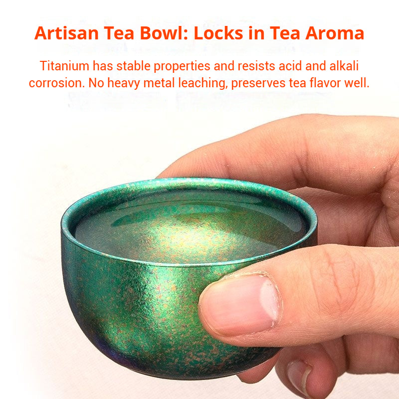 Double Layer Titanium Tea Cup