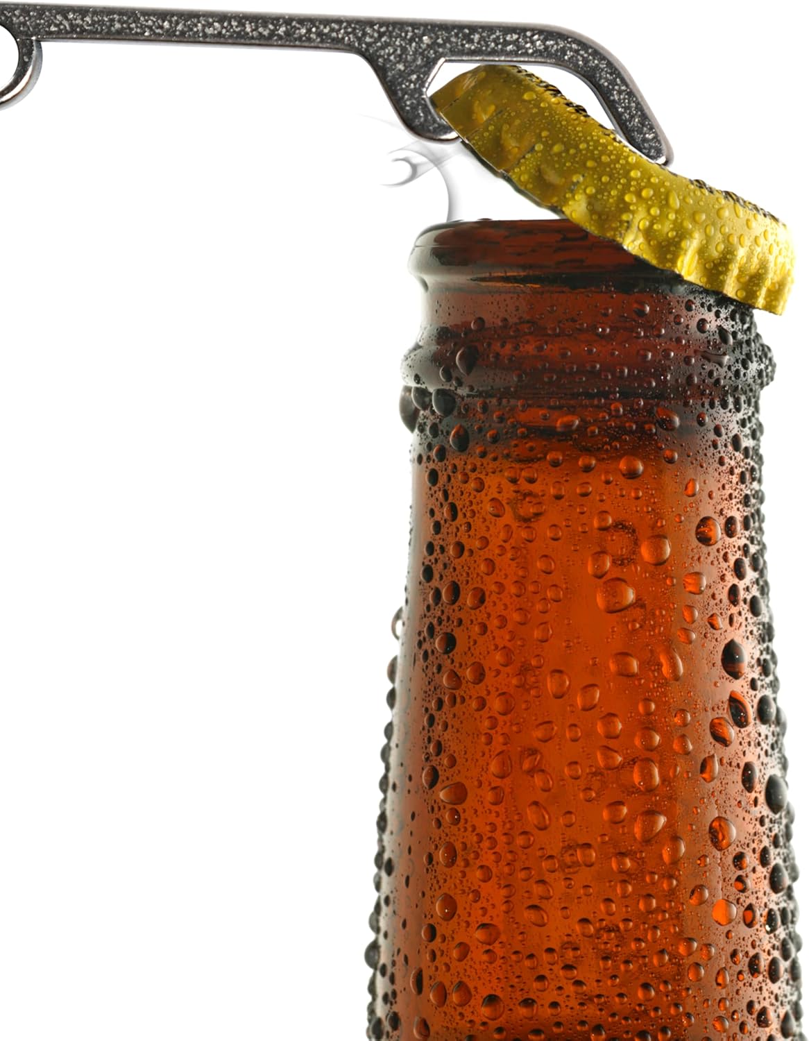 Titanium Keychain Bottle Opener with Key Ring for Camping, Travel, EDC