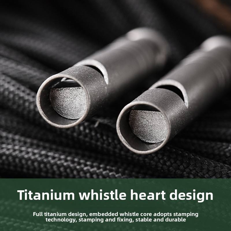 Titanium Whistle for Outdoor Survival Sports Refereeing Dog Training Emergency Camping Situations