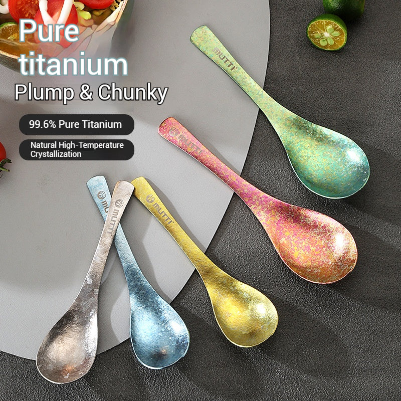 Titanium Spoon, Sturdy Portable Camping Kitchen Tool