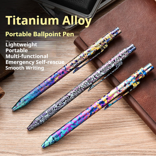 Colorful Titanium Alloy Bolt Action Pen