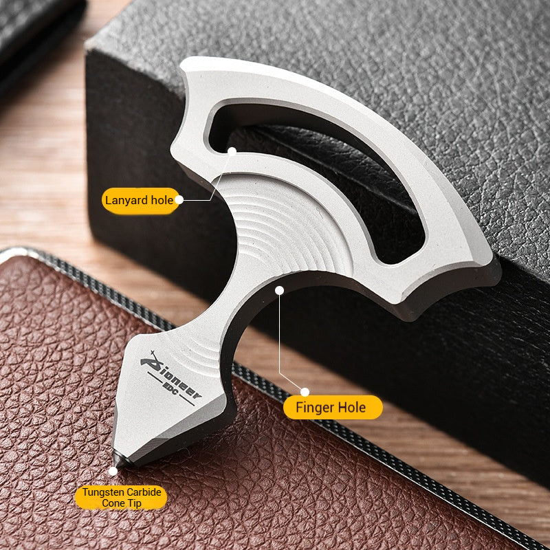 TC4 Titanium Alloy Tool, Necklace Pendant, Emergency Window Breaker, Keychain Pendant