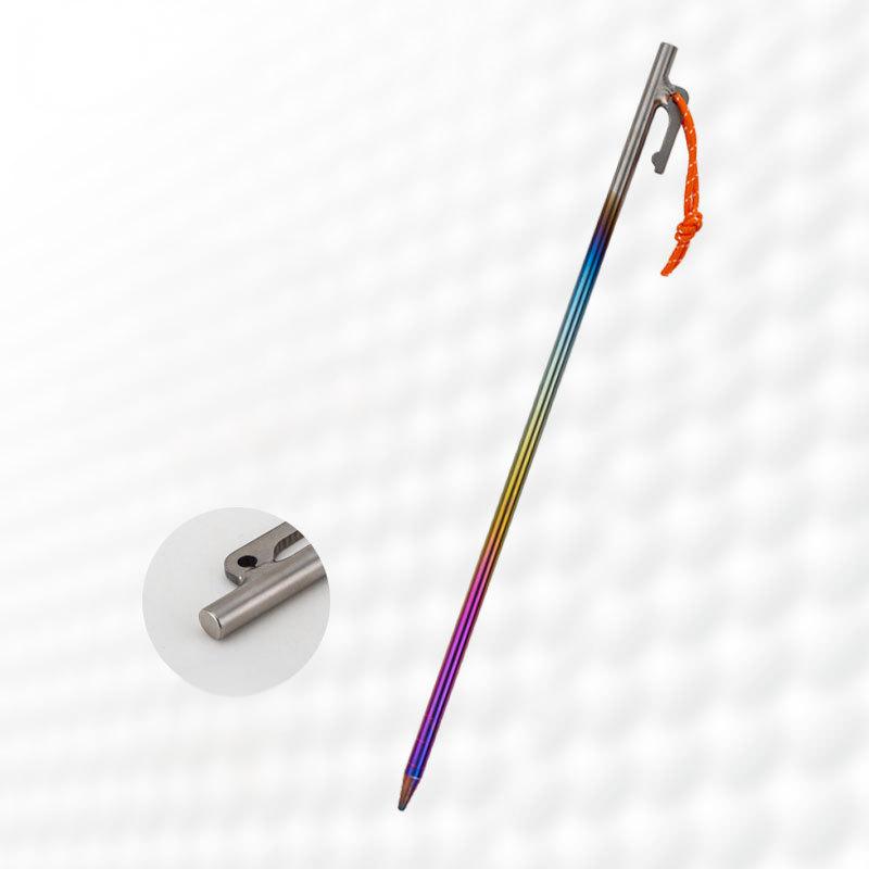 Titanium Tent Pegs Stakes Lightweight Snowfield Grassland Heavy Duty Tent Nails for Outdoor Camping Hiking