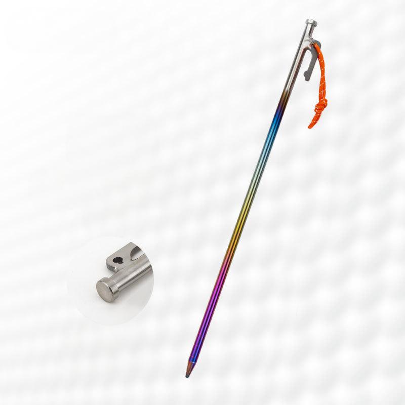 Titanium Tent Pegs Stakes Lightweight Snowfield Grassland Heavy Duty Tent Nails for Outdoor Camping Hiking