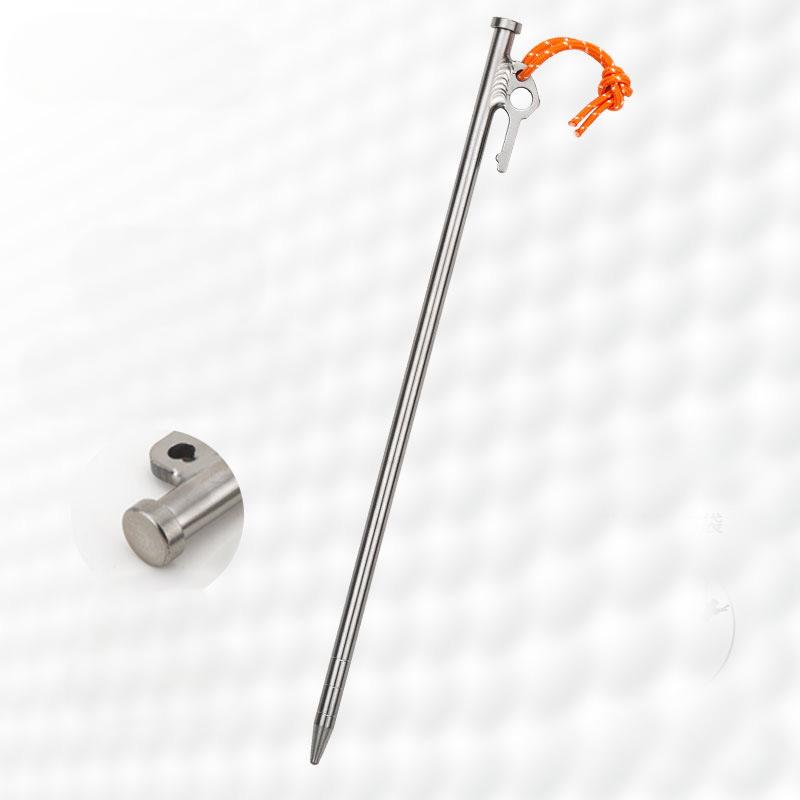 Titanium Tent Pegs Stakes Lightweight Snowfield Grassland Heavy Duty Tent Nails for Outdoor Camping Hiking