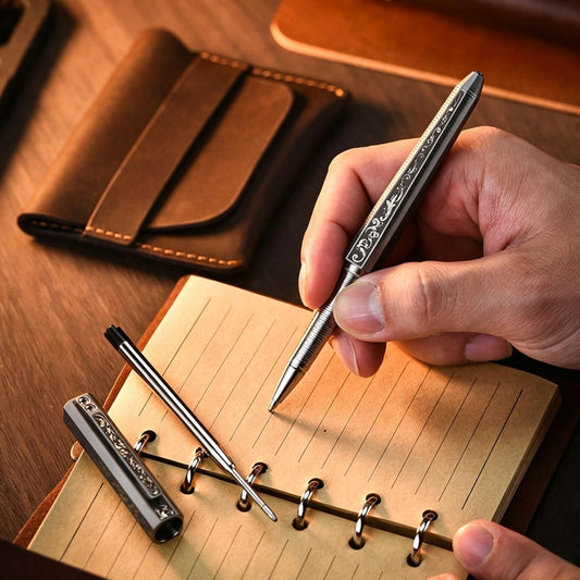Titanium Multifunctional Pocket EDC Ballpoint Pen