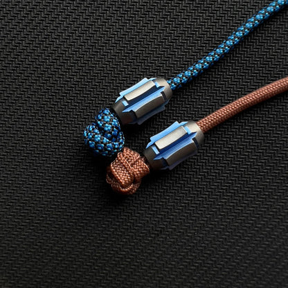Titanium Lanyard Bead Prism Shape Pendant