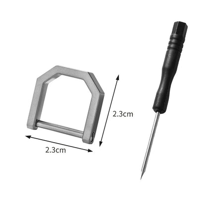 Titanium Key Rings - D Ring Keychain & Screw Shackle Key Rings for Home & Car Keys