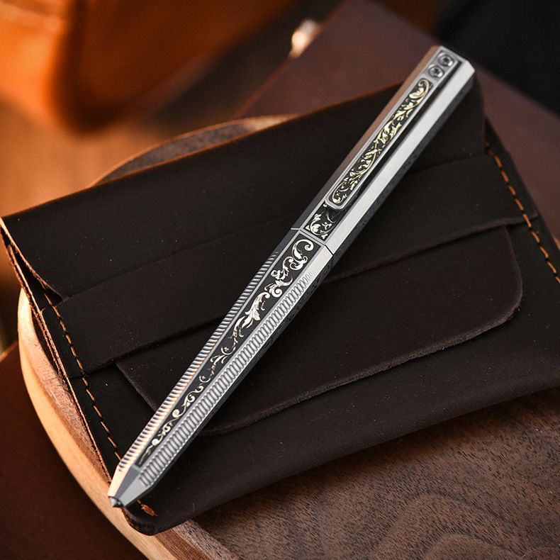 Titanium Multifunctional Pocket EDC Ballpoint Pen