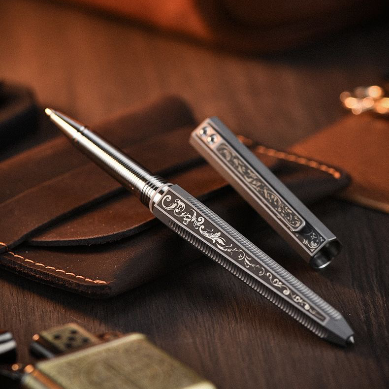 Titanium Multifunctional Pocket EDC Ballpoint Pen
