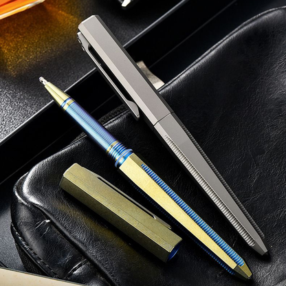Titanium Multifunctional Pocket EDC Ballpoint Pen