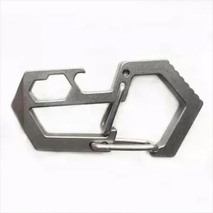 Titanium Keychain Carabiner Climbing Button
