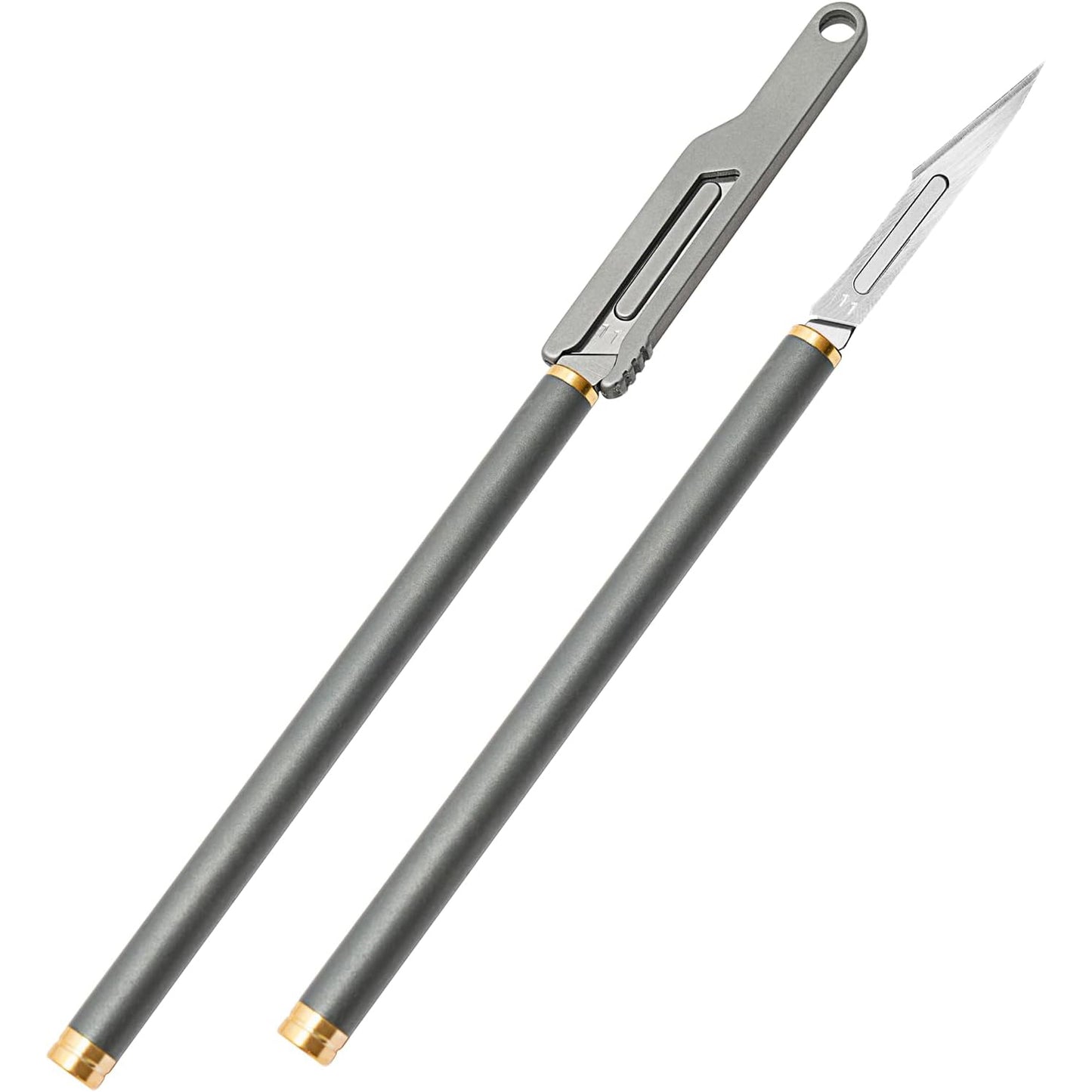 Titanium Cylinder Handle Pocket Scalpel Utility Knife