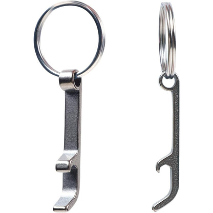 Titanium Keychain Bottle Opener with Key Ring for Camping, Travel, EDC