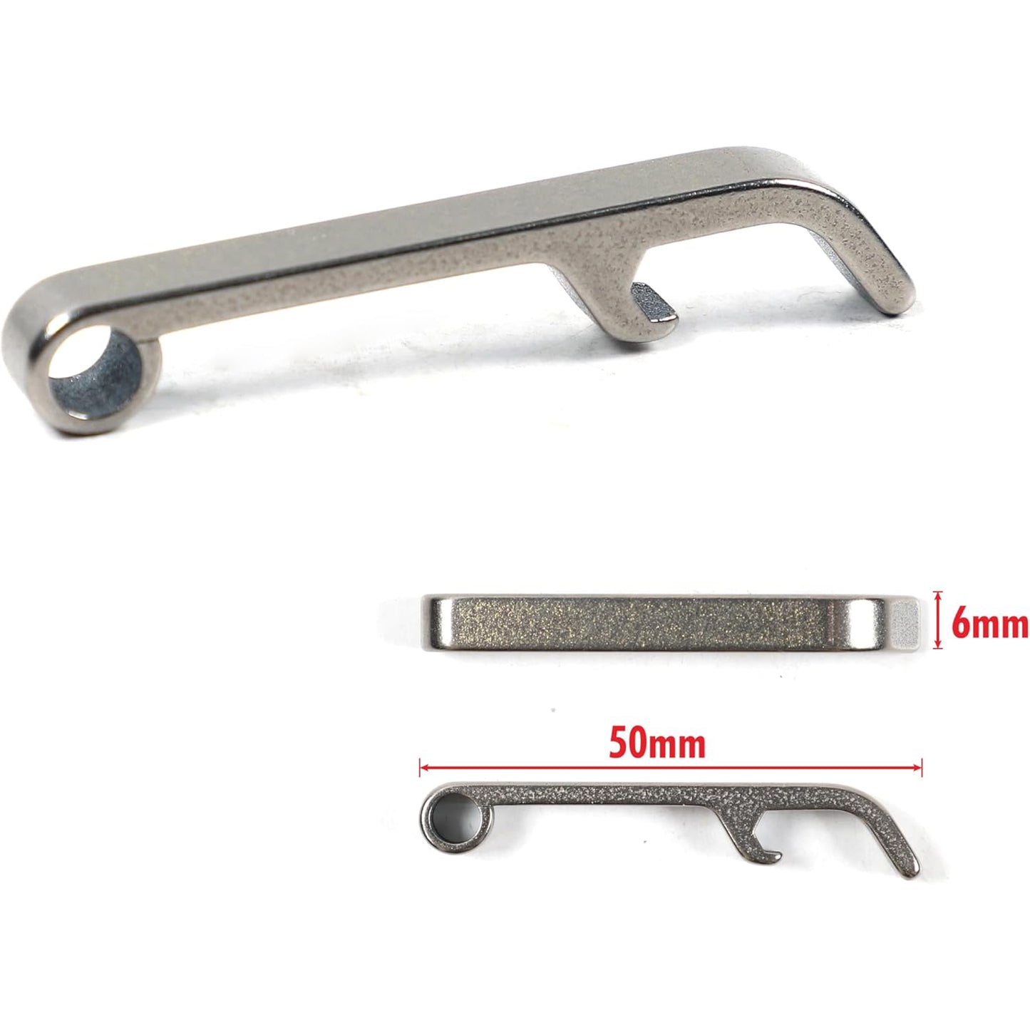 Titanium Keychain Bottle Opener with Key Ring for Camping, Travel, EDC
