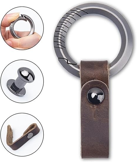Key Carabiner Keychain Belt Clip Titanium Key Chain Holder EDC Key Chain Organizer Quick Release Car EDC Tool for Men