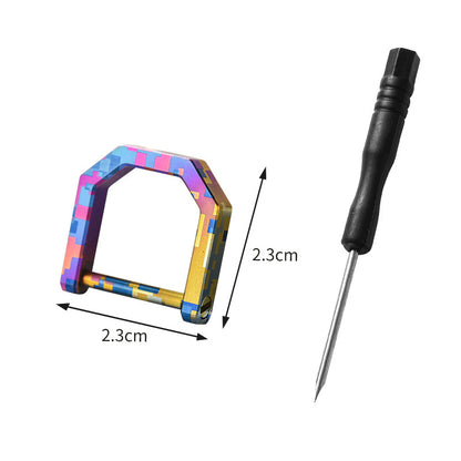 Titanium Key Rings - D Ring Keychain & Screw Shackle Key Rings for Home & Car Keys