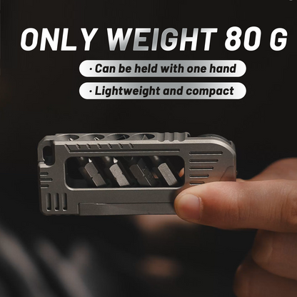 Titanium Magnetic Screwdriver Integrated Pocket Multi-Tool