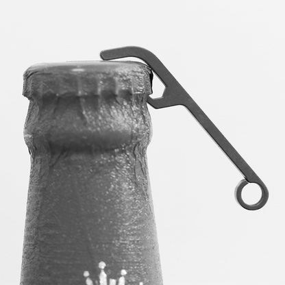 Titanium Keychain Bottle Opener with Key Ring for Camping, Travel, EDC