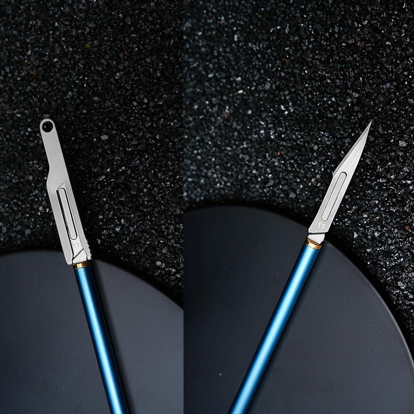 Titanium Cylinder Handle Pocket Scalpel Utility Knife