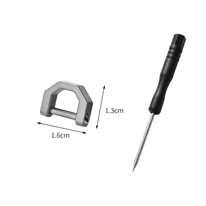 Titanium Key Rings - D Ring Keychain & Screw Shackle Key Rings for Home & Car Keys