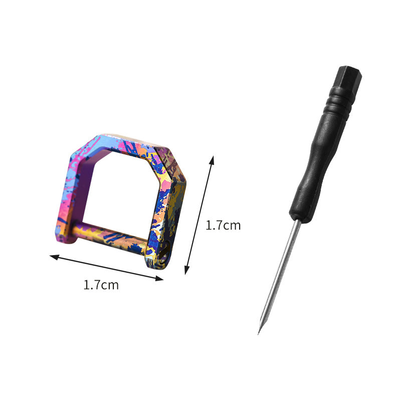 Titanium Key Rings - D Ring Keychain & Screw Shackle Key Rings for Home & Car Keys