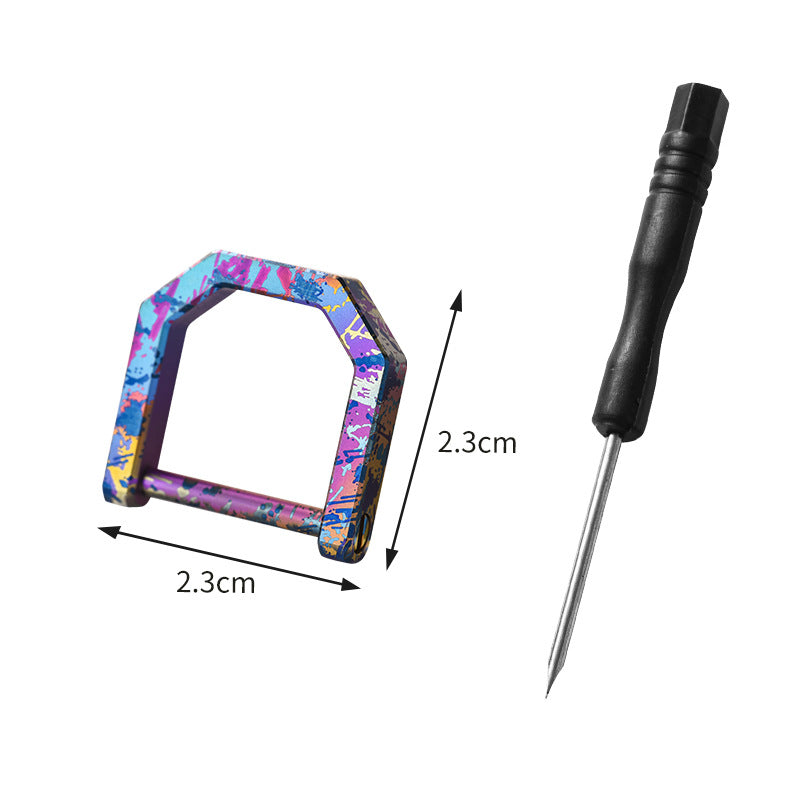 Titanium Key Rings - D Ring Keychain & Screw Shackle Key Rings for Home & Car Keys