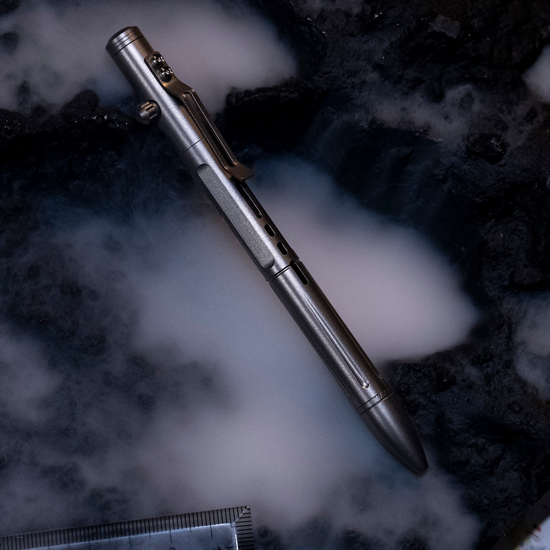 Titanium 2-in-1 Bolt Action Pen & Striking Tool