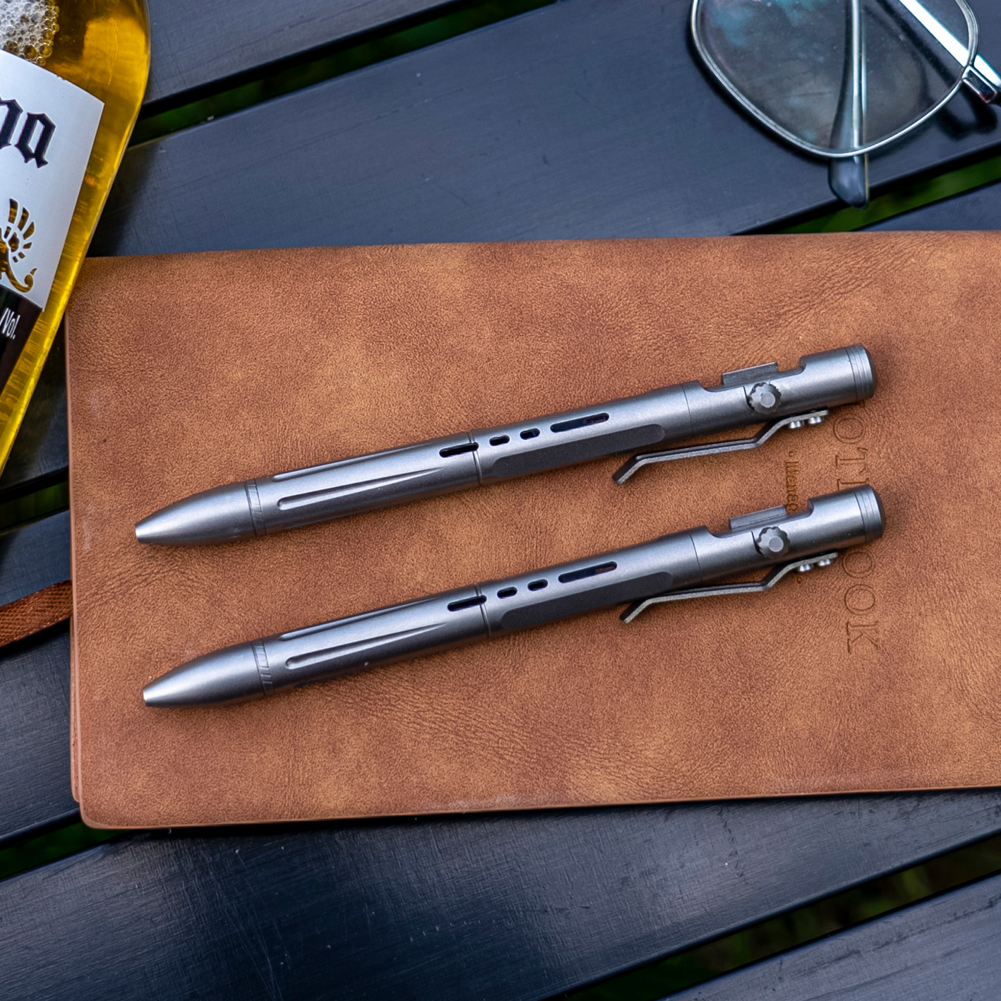 Titanium 2-in-1 Bolt Action Pen & Striking Tool