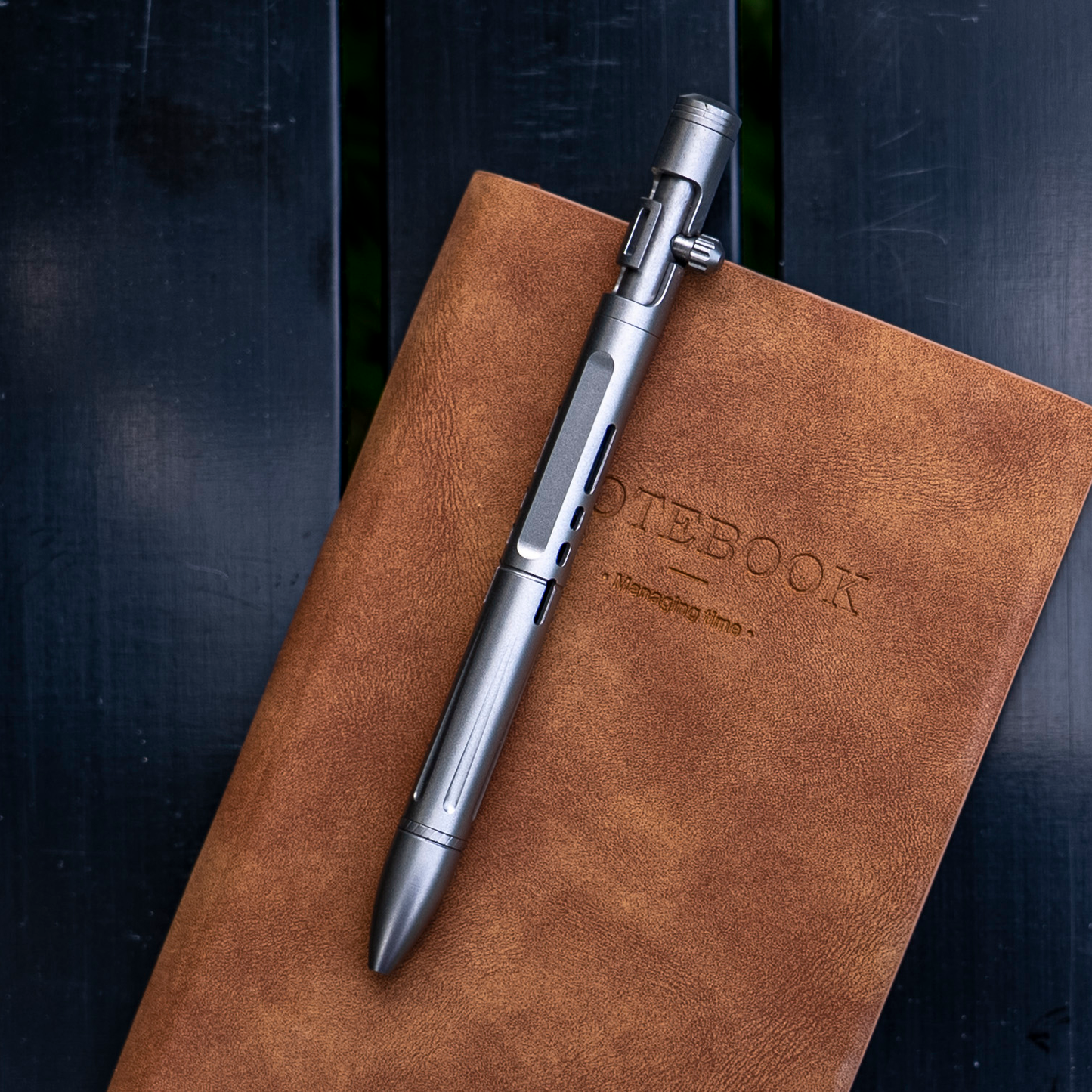 Titanium 2-in-1 Bolt Action Pen & Striking Tool