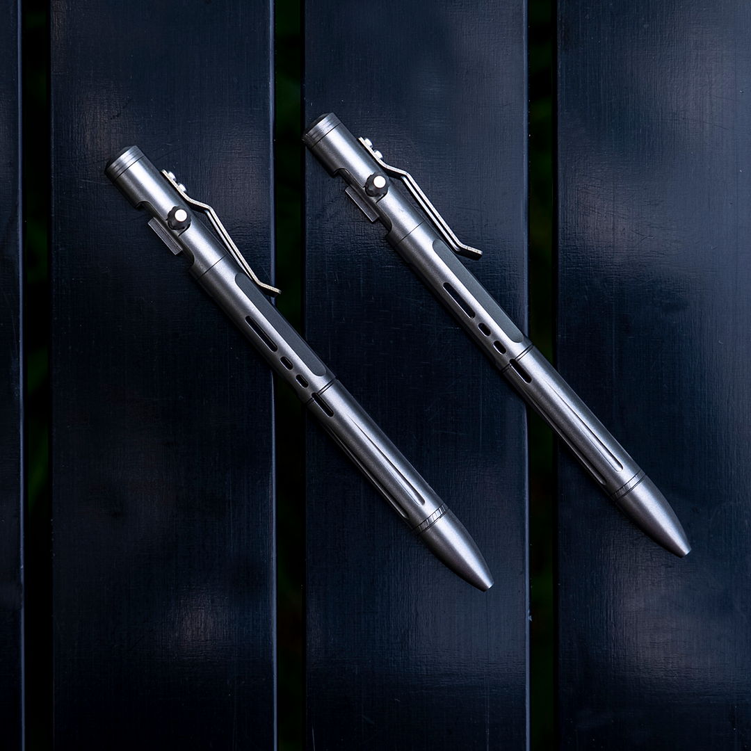 Titanium 2-in-1 Bolt Action Pen & Striking Tool
