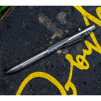 Titanium 2-in-1 Bolt Action Pen & Striking Tool