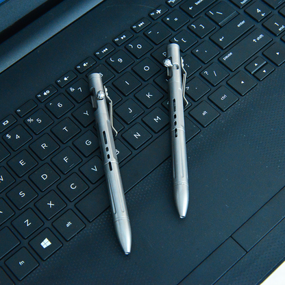 Titanium 2-in-1 Bolt Action Pen & Striking Tool