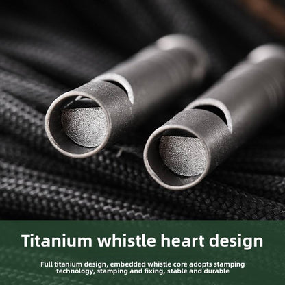 Titanium Whistle for Outdoor Survival Sports Refereeing Dog Training Emergency Camping Situations