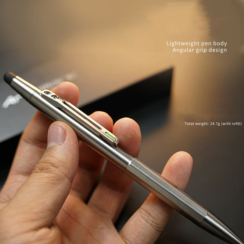 Titanium Multi Function Touch Screen Pen