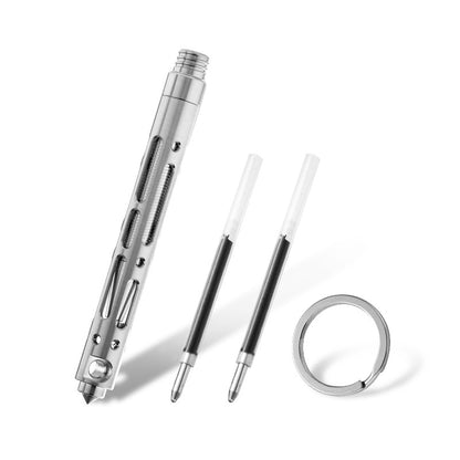 Titanium Alloy Tactical Pen Portable Tungsten Window Breaking Tool Multi-Function EDC Gear