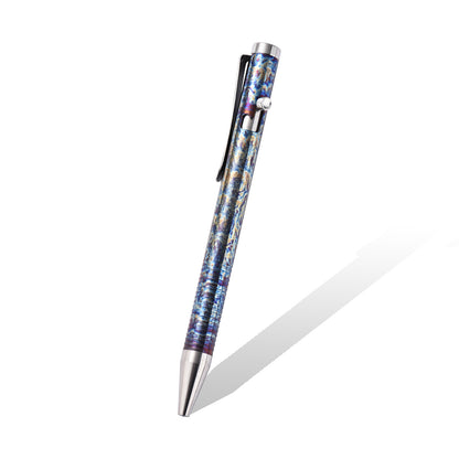 Titanium Alloy Bolt Action Pen, Slim Lightweight EDC Pocket Tactical Pen