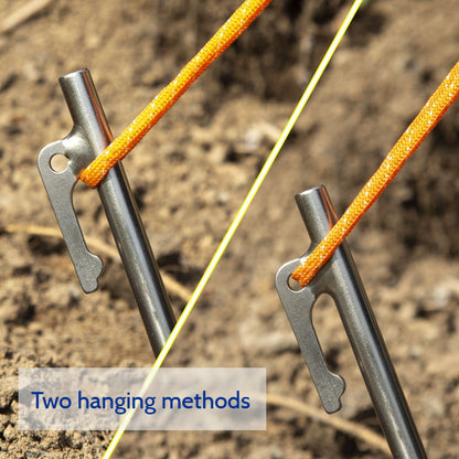 Titanium Tent Pegs Stakes Lightweight Snowfield Grassland Heavy Duty Tent Nails for Outdoor Camping Hiking