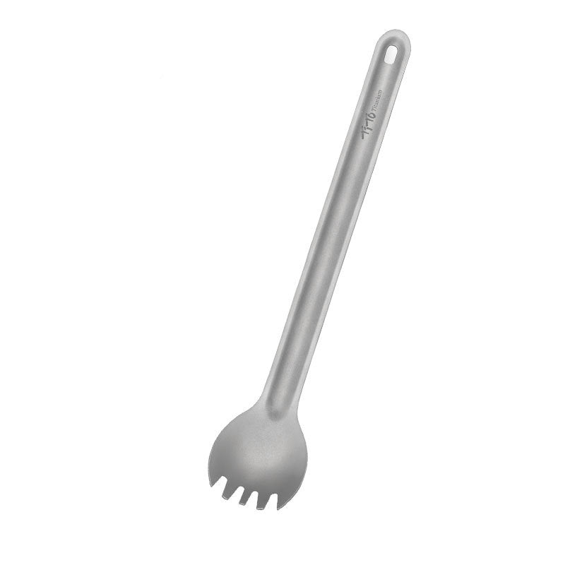 Titanium Long Handle Spork and Spoon