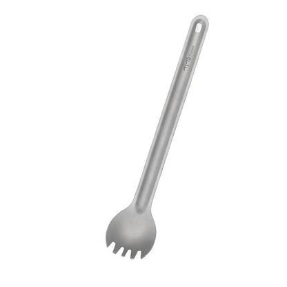Titanium Long Handle Spork and Spoon
