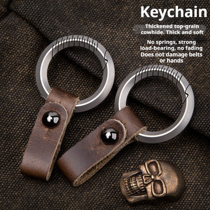 Key Carabiner Keychain Belt Clip Titanium Key Chain Holder EDC Key Chain Organizer Quick Release Car EDC Tool for Men