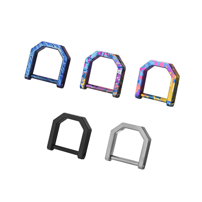Titanium Key Rings - D Ring Keychain & Screw Shackle Key Rings for Home & Car Keys
