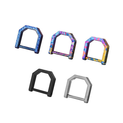 Titanium Key Rings - D Ring Keychain & Screw Shackle Key Rings for Home & Car Keys