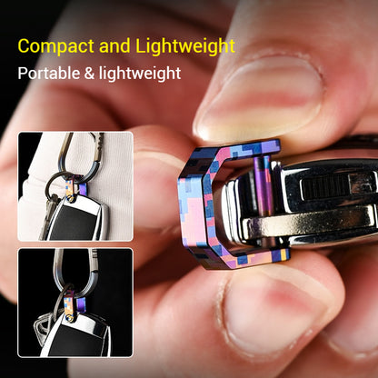 Titanium Key Rings - D Ring Keychain & Screw Shackle Key Rings for Home & Car Keys