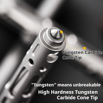 Titanium Alloy Tactical Pen Portable Tungsten Window Breaking Tool Multi-Function EDC Gear