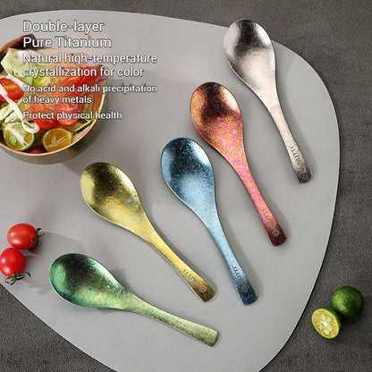 Titanium Spoon, Sturdy Portable Camping Kitchen Tool