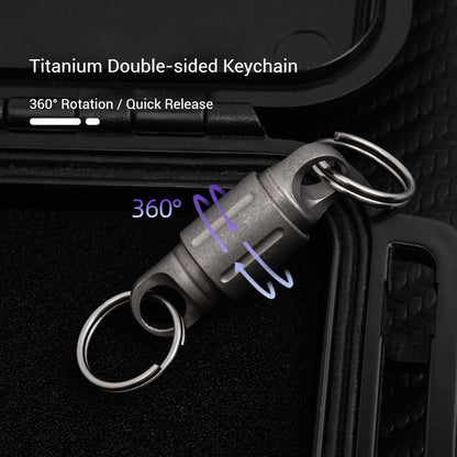Titanium Quick Release Keychain, Magnetic Keychain For Car Keys-360 ° Rotatable