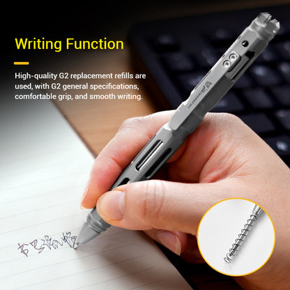 Titanium Tactical Pen Signature Metal Pen Tungsten Steel Head Self Defense Pen
