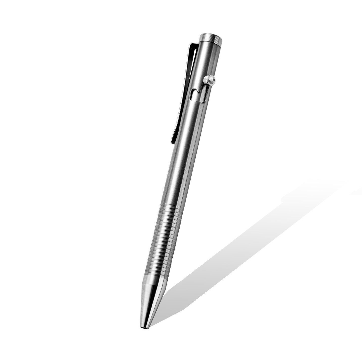 Titanium Alloy Bolt Action Pen, Slim Lightweight EDC Pocket Tactical Pen